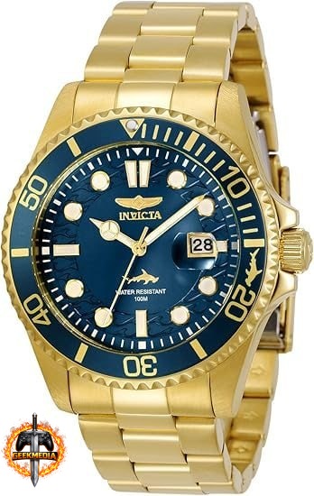 Relógio Masculino Invicta Pro Diver Dourado