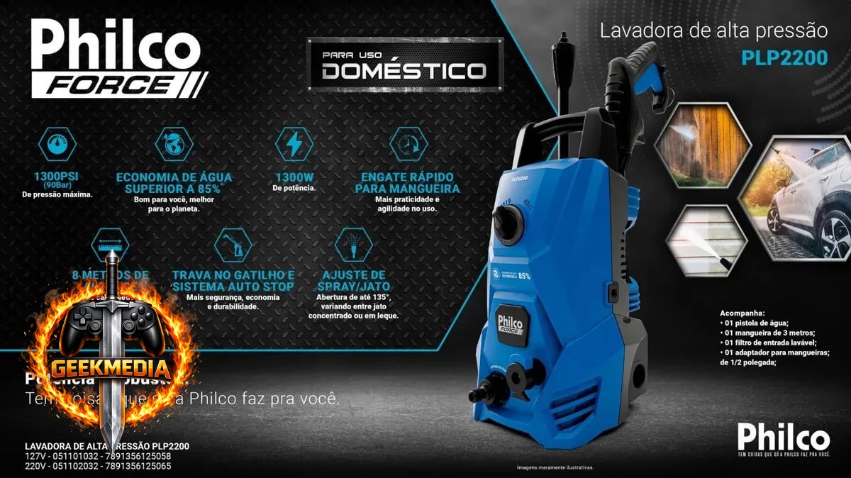 Lavadora de Alta Pressão Philco PLP2200