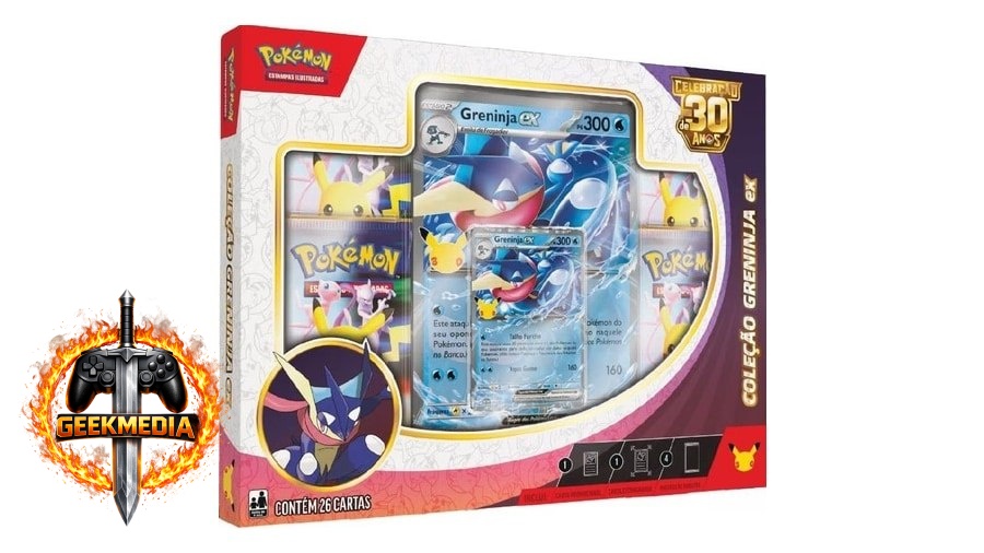 Box Pokémon TCG Ex Greninja 30 Anos