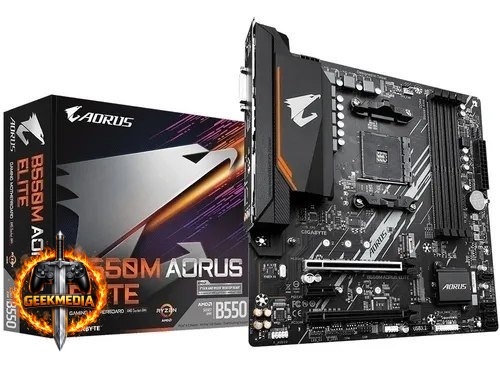 Placa-Mãe Gigabyte B550M Aorus Elite AM4 DDR4