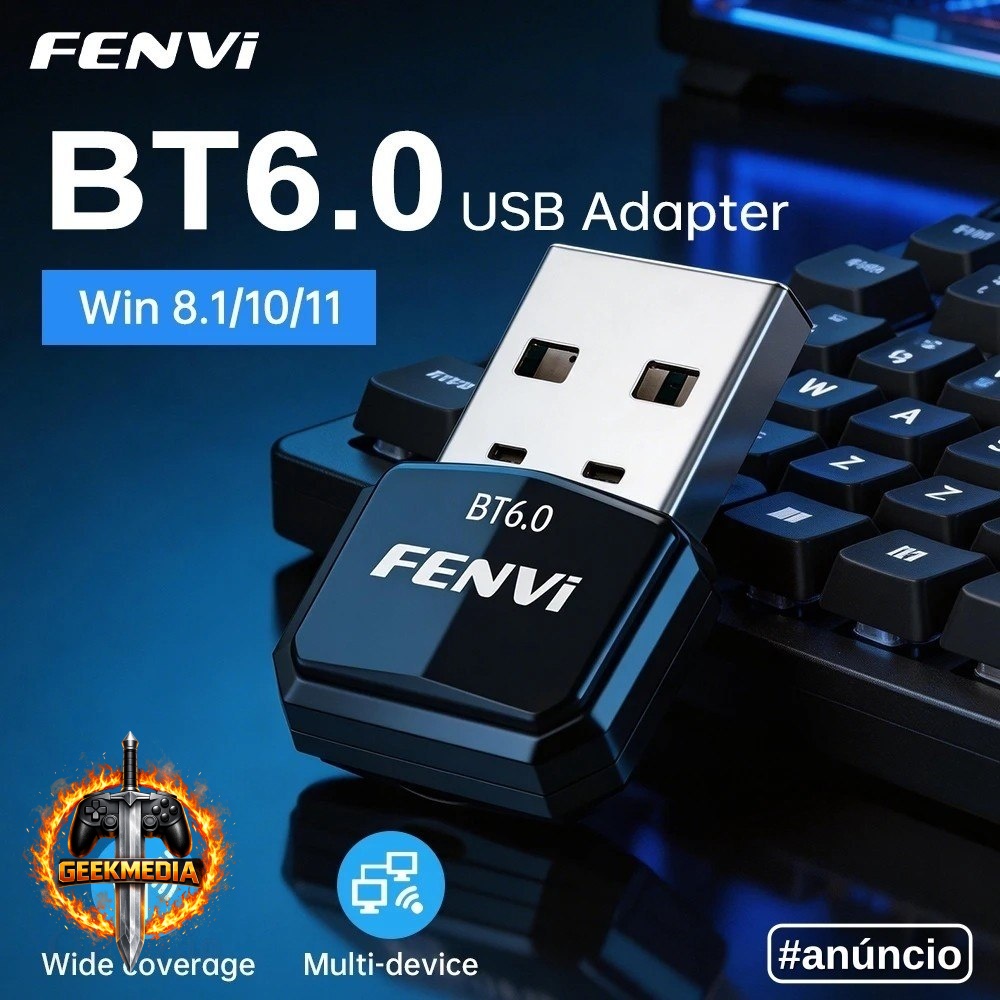 4x Adaptador USB Bluetooth 6.0 FENVI para PC