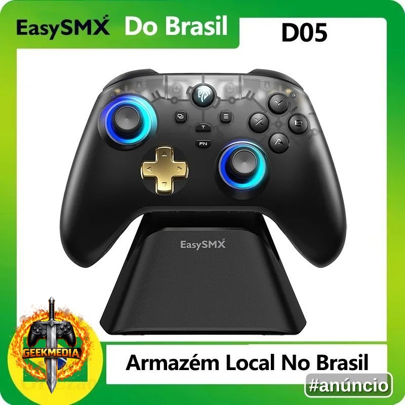 Controle Easysmx D05 com Dock Carregamento e RGB