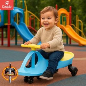 Carrinho Rolimã Infantil Zig Car Azul com Volante 360 - Suporta até 40kg
