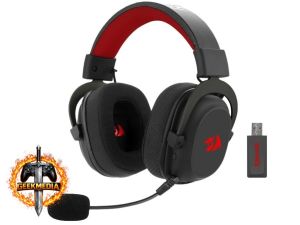 Headset Gamer Redragon Zeus Pro Preto Sem Fio 7.1 H510-PRO