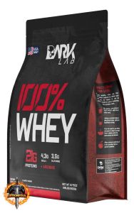 Whey Protein Concentrado 100% 900g Refil Dark Lab Sabor Morango