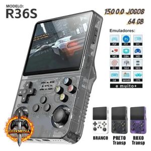 Console Portátil R36S 64 GB Retrô