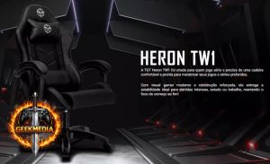 Cadeira Gamer TGT Heron TW1, Preto