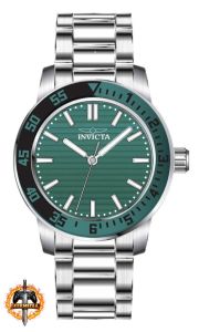 Invicta Specialty Masculino 45 mm Aço Inoxidável Mostrador Verde PC21J Quartzo