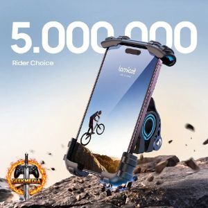 Suporte Celular Lamicall para Guidão Moto Bicicleta Azul