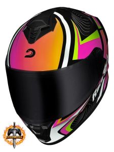 Capacete Para Motociclismo Hit Draw Race Tech