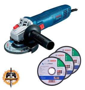 Esmerilhadeira Angular 4.1/2 Pol 700w Gws Com Discos Bosch