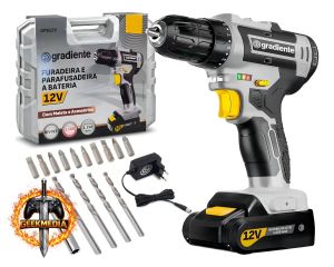 Gradiente Parafusadeira Furadeira 3/8 12V