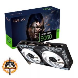 Placa de Vídeo NVIDIA GeForce Galax RTX5060 1 Click OC 2X 8GB - 128 Bits