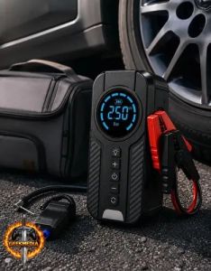 Auxiliar De Partida Para Carro Compressor De Ar Portátil 12V