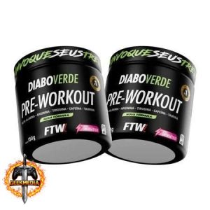 Kit 2x Pré Treino Diabo Verde Pre-Workout 150g FTW