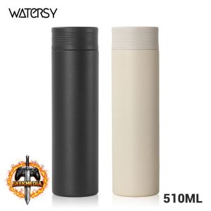 Garrafa Térmica Minimalista WATERSY 500ml Aço Inoxidável