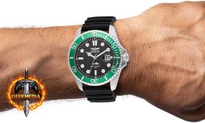 Relógio Masculino Invicta Pro Diver 43mm Aço Inoxidável Dourado e Preto