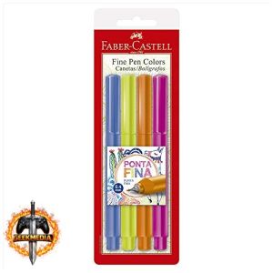Estojo Fine Pen Faber-Castell Multicor