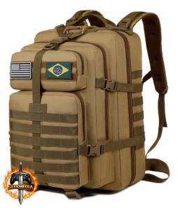 Mochila Tática Impermeável Militar Reforçada 50L