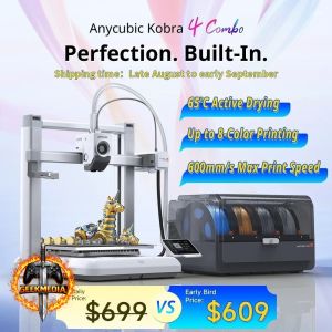 Impressora 3D ANYCUBIC Kobra 4 Combo com ACE 2 Pro