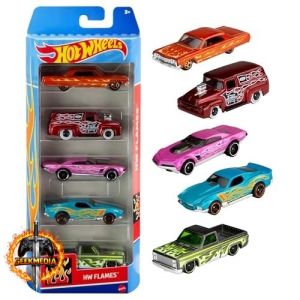 Pacote 5 Carros Sortidos Hot Wheels