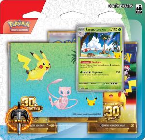 Pokémon TCG 30 Anos Blister Triplo com Adesivo Exeggutor