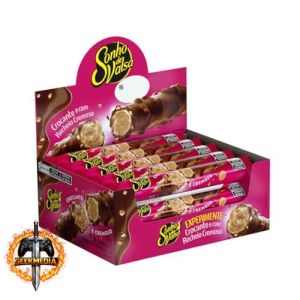 Stick Wafer Recheado Sonho de Valsa Sabor Chocolate - Display com 15 unidades de 25g